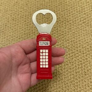 red telephone booth bottle opener!